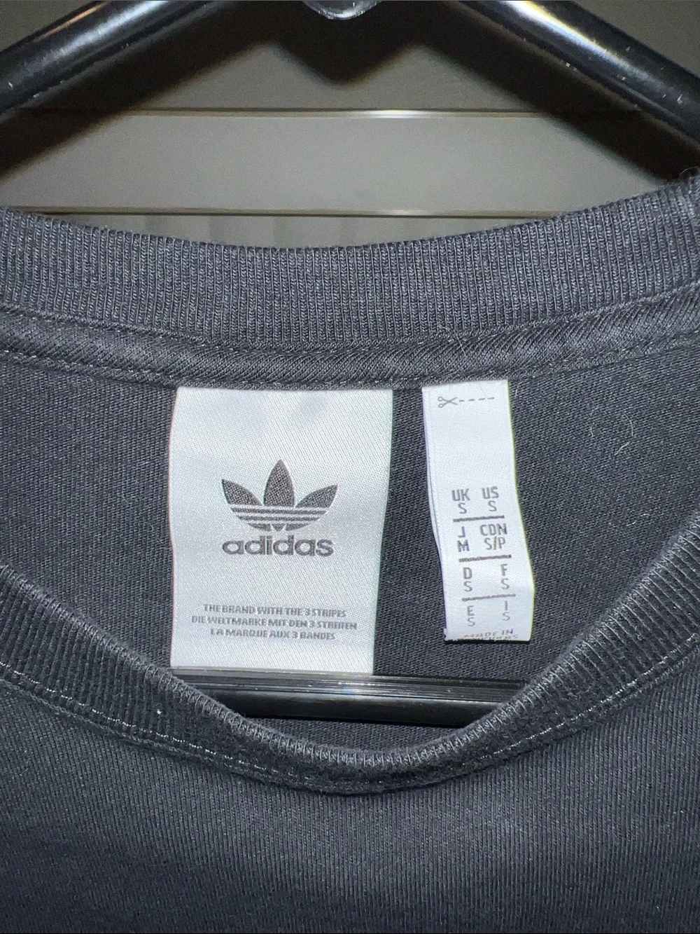 adidas Black Long-Sleeve Tee with Camo Logo Box